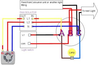 extractor fan wiring diagram