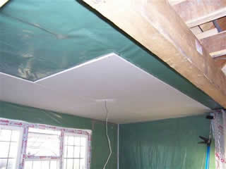 plasterboard over insulation