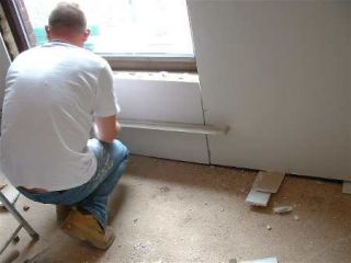 fix plasterboard window