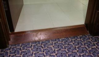 wooden tile step