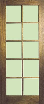 this is similar to the old doors ,the top 2 and bottom 2 glass panels are smaller than the rest