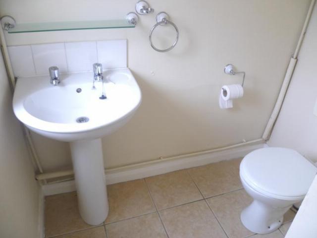 Toilet at the end of the extension