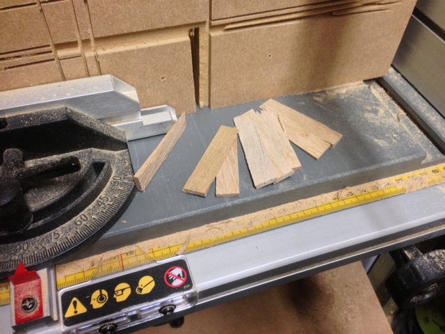 Wedges cut form table saw.JPG