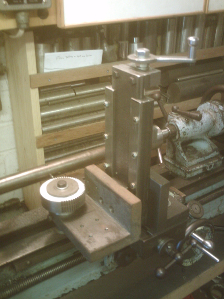 Gear cutting on lathe..JPG