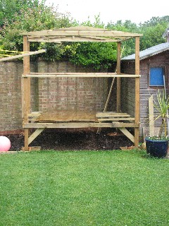 our £690 den, we added the diagonal joists which weren't included