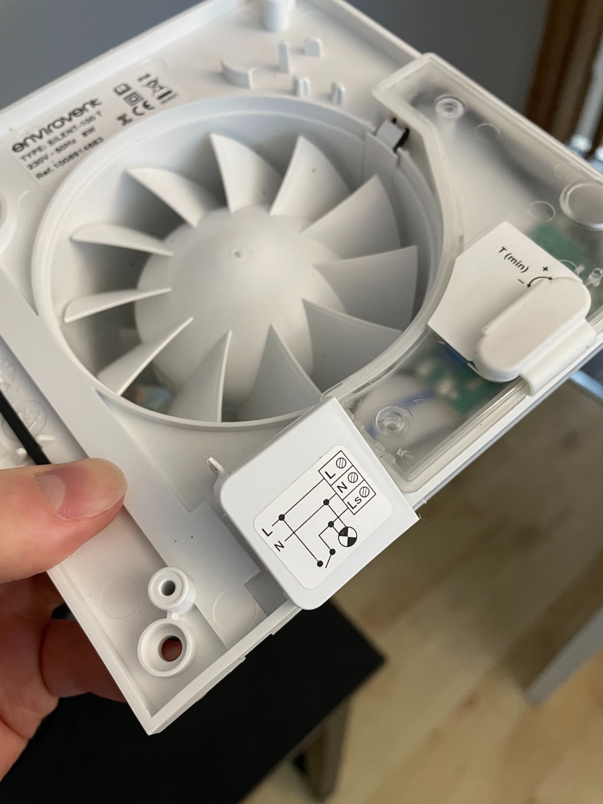 New fan wiring