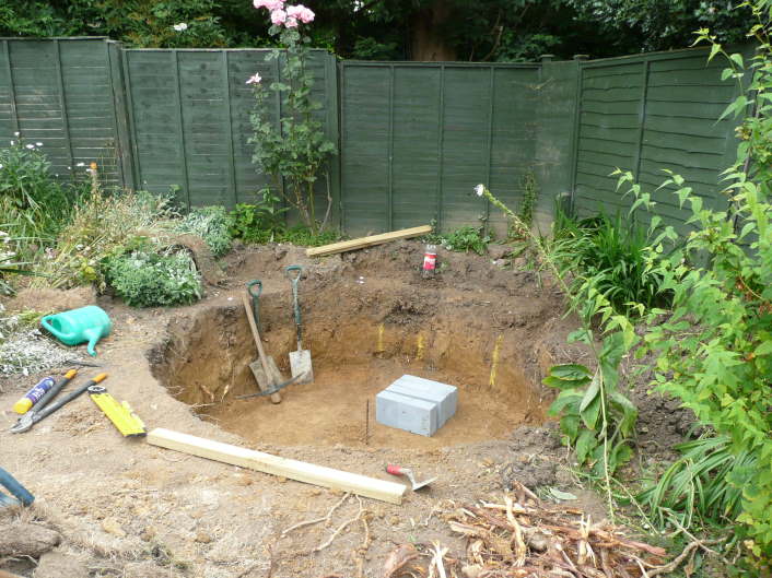 Step 1 - Dig a big hole.