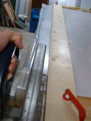 Cutting acrylic using a circular saw