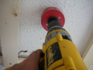 drill ceiling holes